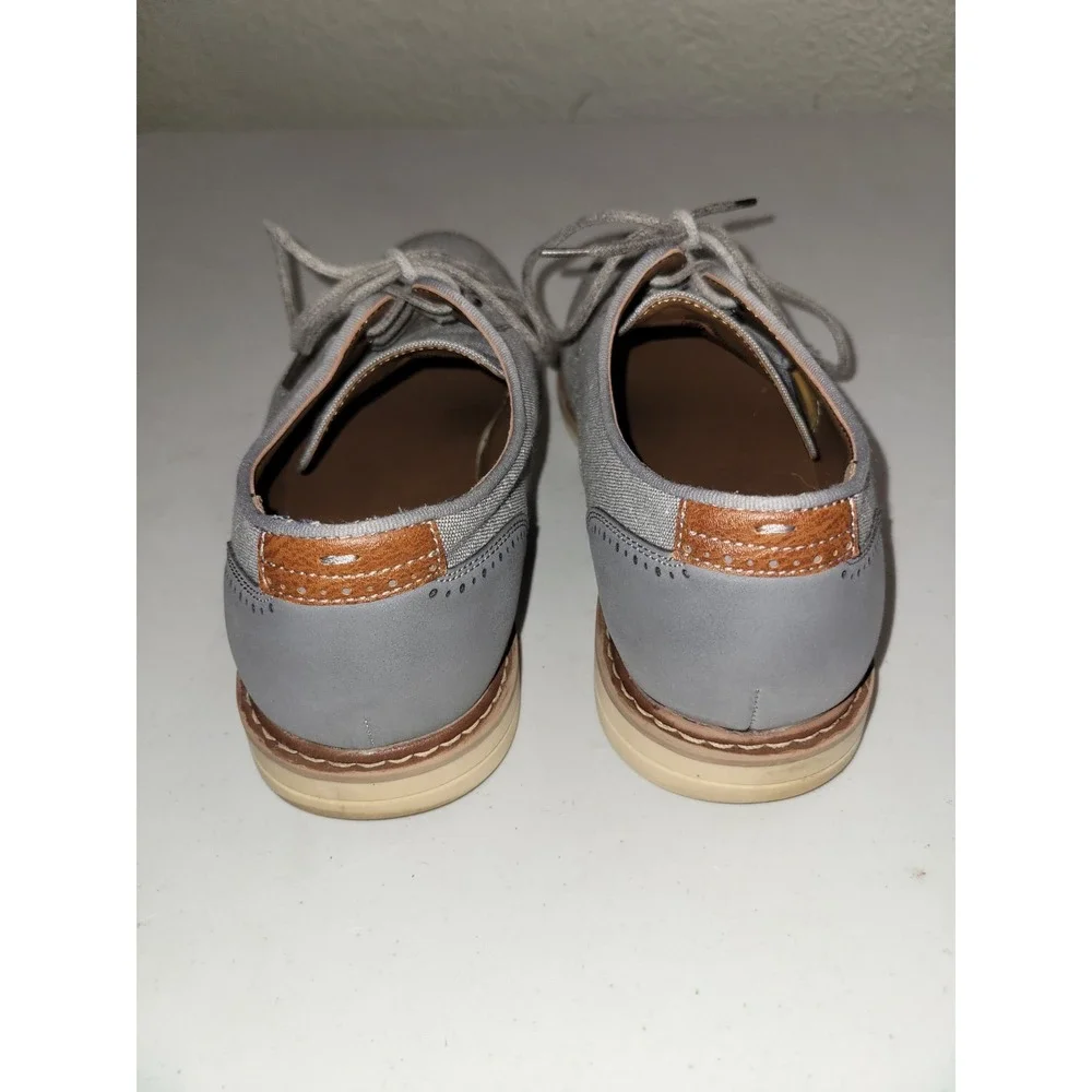 Madden‎ Oxford Shoes Men's 9.5M Julian Dress Plain Toe Lace Up Gray